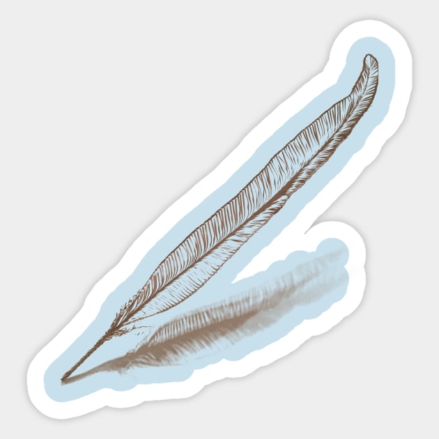 brown feather Sticker by sandraahlen